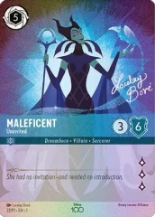 Maleficent - Uninvited - 22/P1 - EN1 (Alternate Art) Disney 100 *6